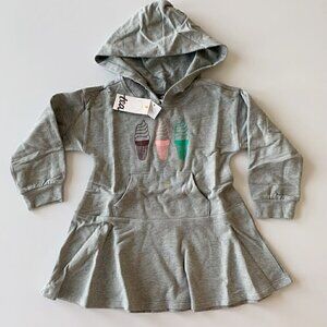 Tea Collection Girl Hooded Sweatshirt Dress 2T